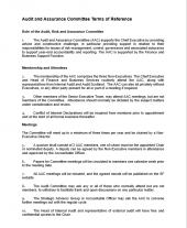 Audit and Assurance Committee - Terms of reference